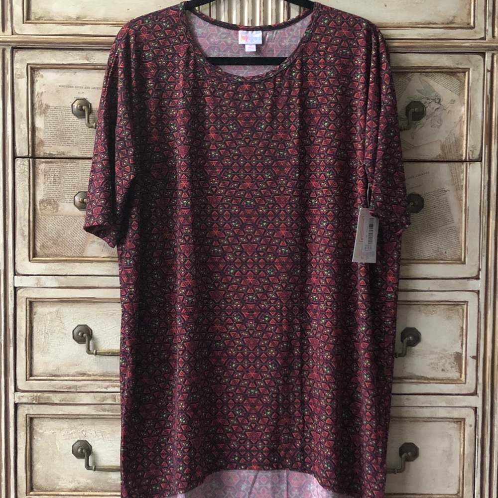 ♦️2/$30 LuLaRoe Irma Tunic Top Tribal